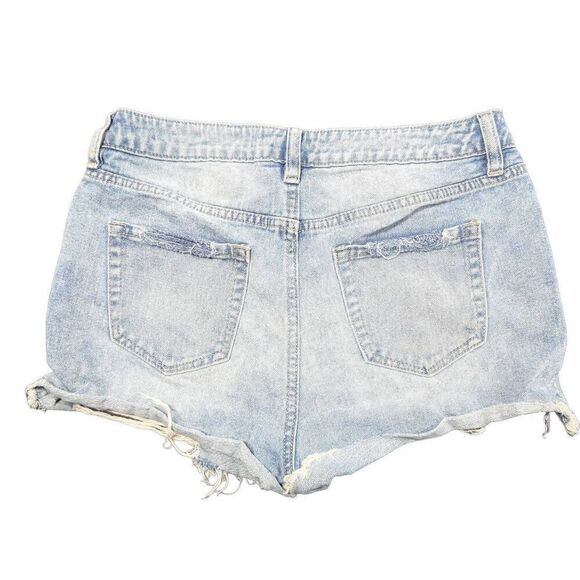 YMI Festival  Shorts Demin Collections Shorts Size 9/29 Distressed Denim Light W - Picture 2 of 5